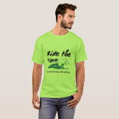 波に乗れ Tシャツ ! 海の波 グラフィックTシャツ (正面フル)