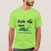 波に乗れ Tシャツ ! 海の波 グラフィックTシャツ (正面)