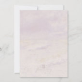 「波に寄せて砂の上」ウェディングのご案内 招待状 (裏面)