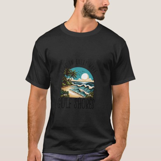 波に愛を込めて - ガルフショアーズ Tシャツ (正面)