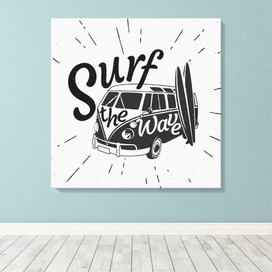 波に打ち寄せる キャンバスプリント (インサイチュ (ウッドフロア))