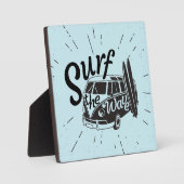 波に打ち寄せる フォトプラーク (正面)