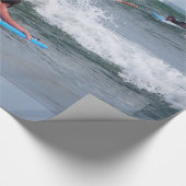 波に打ち寄せる ラッピングペーパー (角)