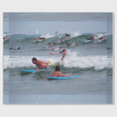 波に打ち寄せる ラッピングペーパー (フラット)