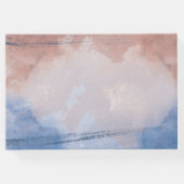 波に染まる繊細な水色 ゲストブック (裏面)