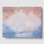 波に染まる繊細な水色 ゲストブック (裏面)