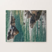 波のある海岸の景色 ジグソーパズル (横)