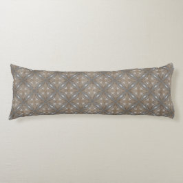 波のある白黒のダイヤモンド ボディピロー