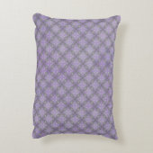 波のある黒と紫のダイヤモンド アクセントクッション (裏面(縦))