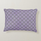 波のある黒と紫のダイヤモンド アクセントクッション (裏面)