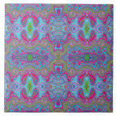 波のような空数々の色のパタトリップ（幻覚体験）のようなーン タイル (正面)