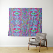 波のような空数々の色のパタトリップ（幻覚体験）のようなーン タペストリー (インサイチュ(横))