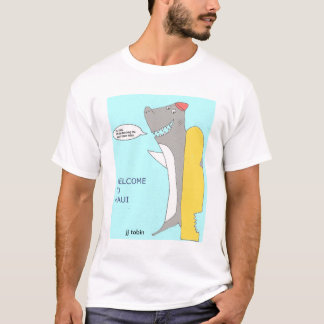 波のインストラクターの鮫 Tシャツ