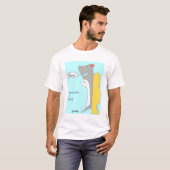 波のインストラクターの鮫 Tシャツ (正面フル)