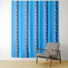 波のエキストララージタペストリー 88" x 104" タペストリー
