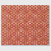 波のエレガンス日本の：赤いはっきりしたギフトラップ ラッピングペーパー (フラット)