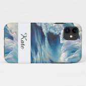 波のカール Case-Mate iPhoneケース (裏面(横))