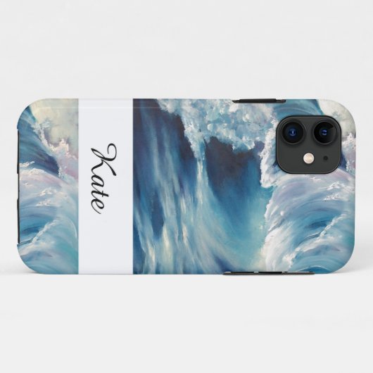 波のカール Case-Mate iPhoneケース (裏面(横))