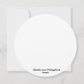 波のクリスマスカードに乗るサンタ シーズンカード (裏面)