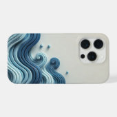 波のケース iPhoneケース (裏面横)