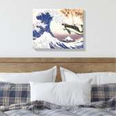 波のスケルトン素晴らしの幽霊 キャンバスプリント (インサイチュ (寝室))
