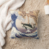 波のスケルトン素晴らしの幽霊 クッション (ブランケット)