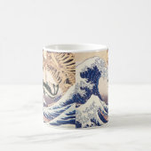波のスケルトン素晴らしの幽霊 コーヒーマグカップ (中央)