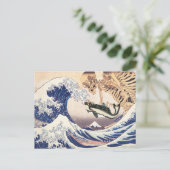 波のスケルトン素晴らしの幽霊 ポストカード (スタンド正面)