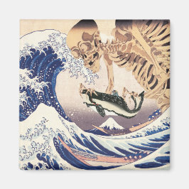 波のスケルトン素晴らしの幽霊 マグネット