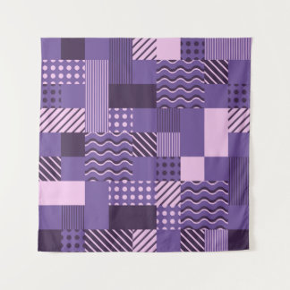 波のストライプ点：シームレモダンス。 タペストリー