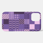 波のストライプ点：シームレモダンス。 Case-Mate iPhoneケース (裏面 (横))