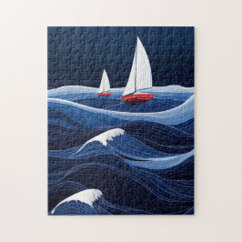 波のセーリング – アドベンチャ航海のー ジグソーパズル