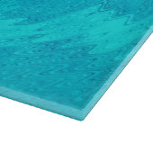 波のターコイズ カッティングボード (角)