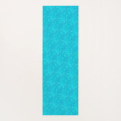 波のターコイズ ヨガマット (裏面)