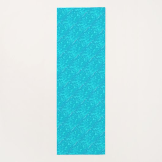 波のターコイズ ヨガマット (裏面)