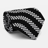 波のチェック ネクタイ (ロール)