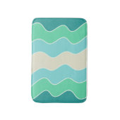 波のバスマットに乗る バスマット (正面縦)