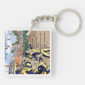 波のパーティーのkeychain キーホルダー (裏面)