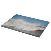 波のビーチの海岸の写真のまな板 カッティングボード (角)