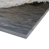 波のビーチの海岸の写真のまな板 カッティングボード (角)