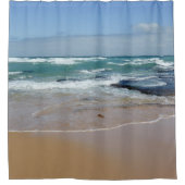 波のビーチ シャワーカーテン (正面)