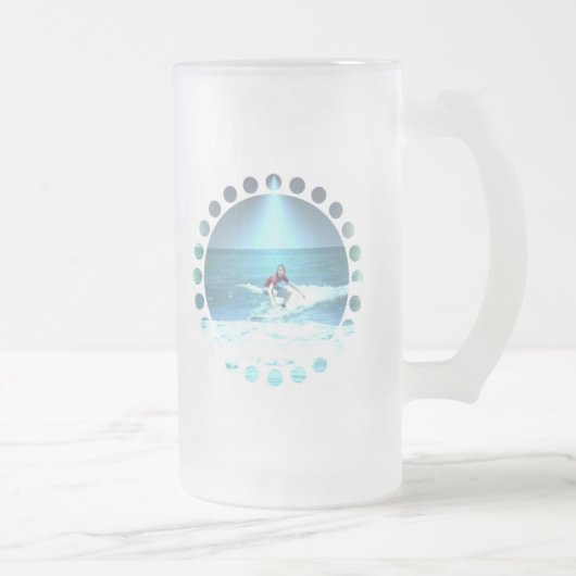 波のビールのジョッキをつかまえること フロストグラスビールジョッキ (右)