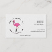 波のフラミンゴLLC 名刺 (裏面)