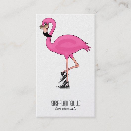 波のフラミンゴLLC 名刺 (正面)