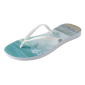 波のブレイキング波の波打ち ビーチサンダル (アングル)