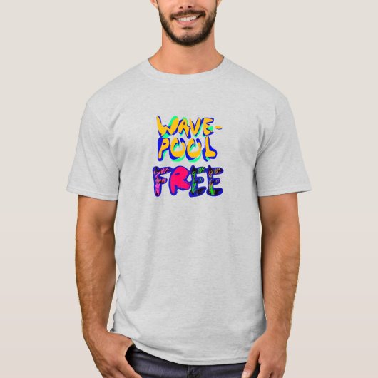 波のプール Tシャツ (正面)