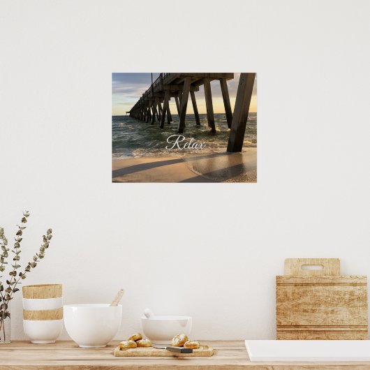 波のポスター ポスター (キッチン)