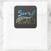 波のライダーの大きい波 スクエアシール (バッグ)