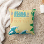 波のライダーの波のコンテスト|1983 クッション (ブランケット)