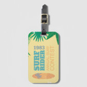波のライダーの波のコンテスト|1983 ラゲッジタグ (正面縦)